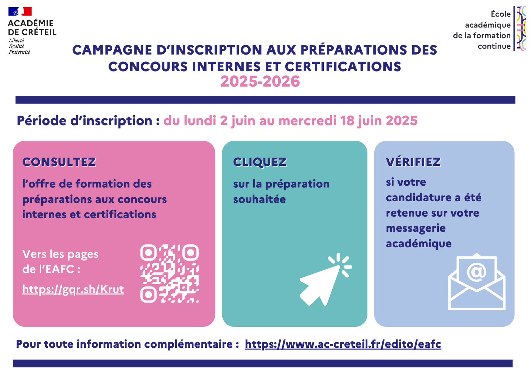 PREPARATION CONCOURS 2025 EAFC