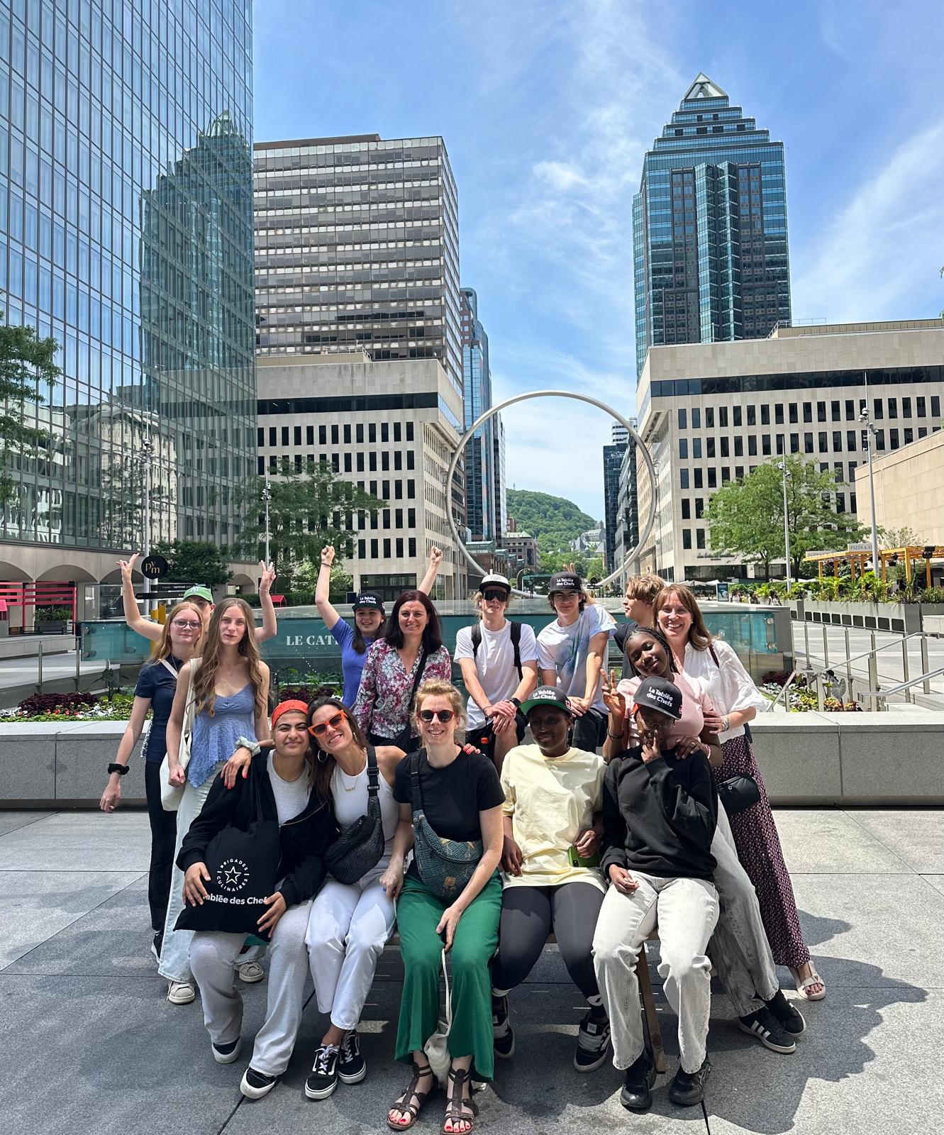 Participants du concours de la Tablée des Chefs 2025 en visite à Montréal