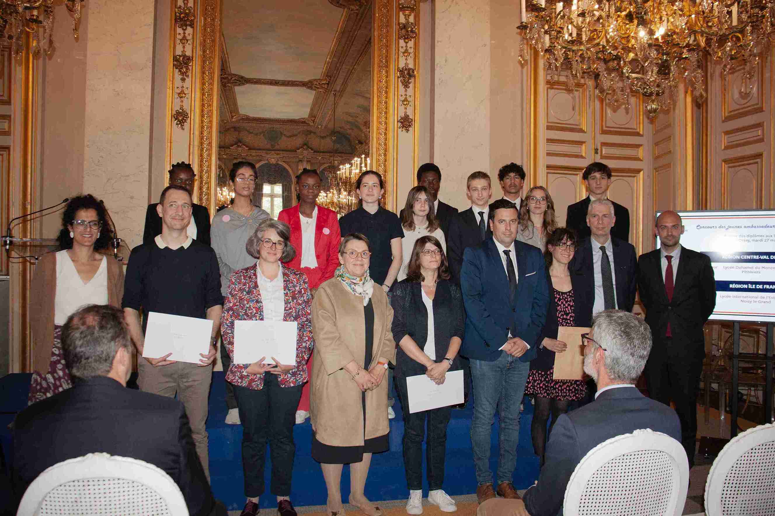 Remise des prix du concours 2025 des Jeunes ambassadeurs et ambassadrices au Quai d'Orsay