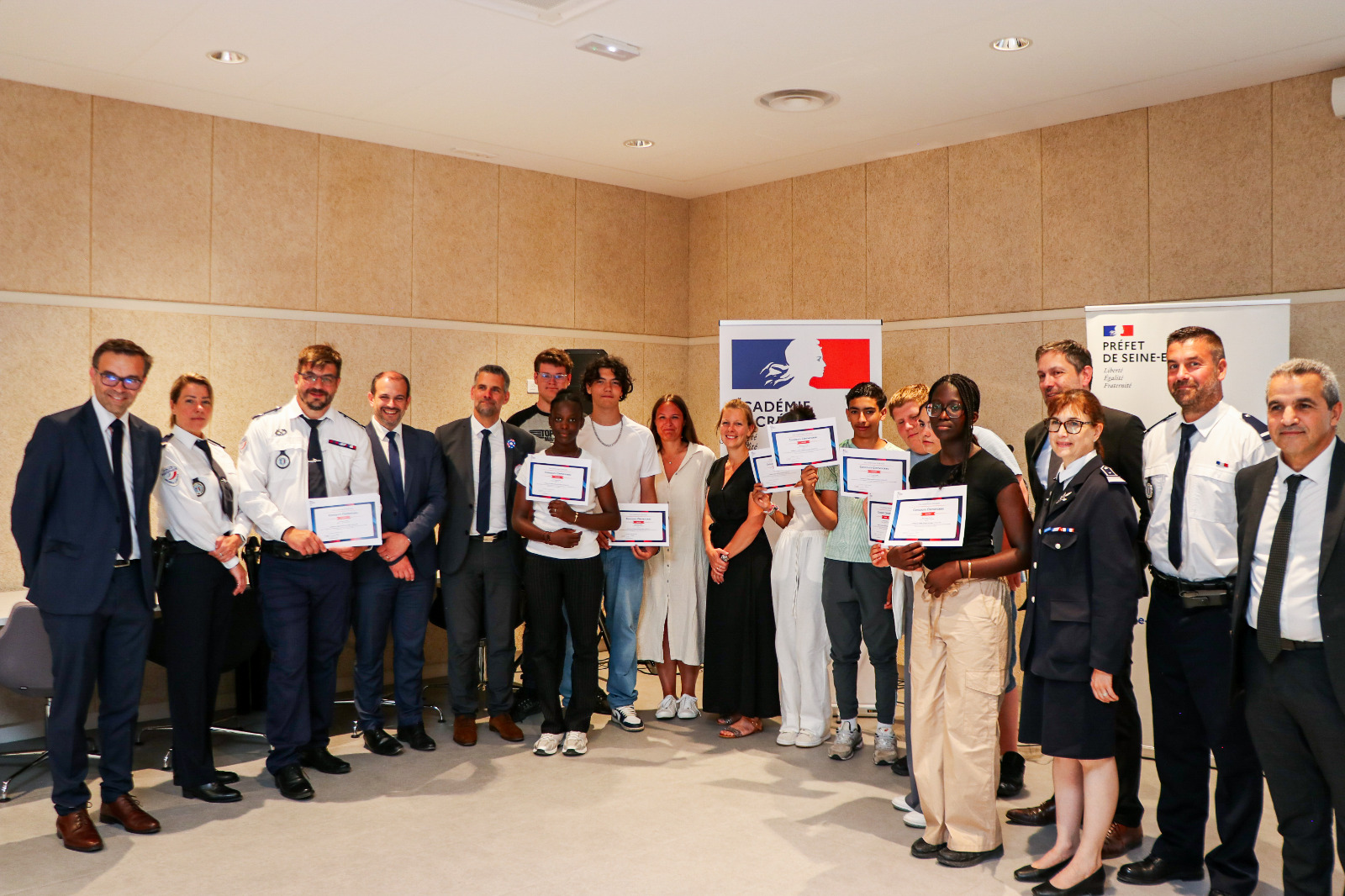 Remise de diplômes dans le cadre du concours Clemenceau 2025