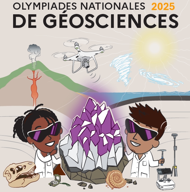 Affiche des Olympiades nationales de géosciences édition 2025