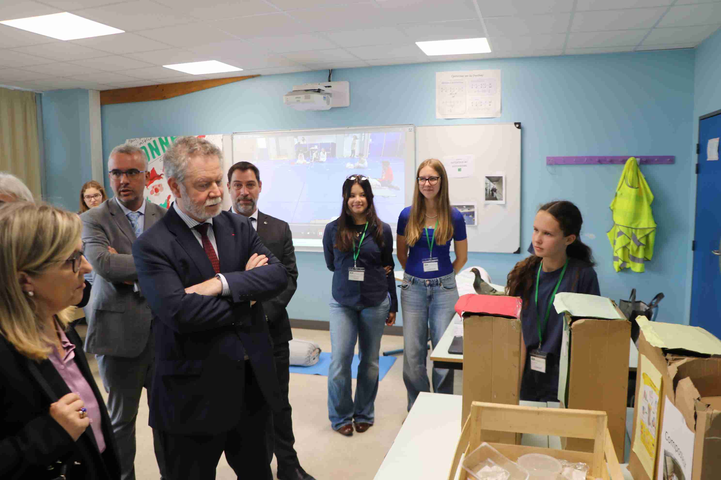 Visite du recteur au collège Anne Frank à Bussy-Saint-Georges