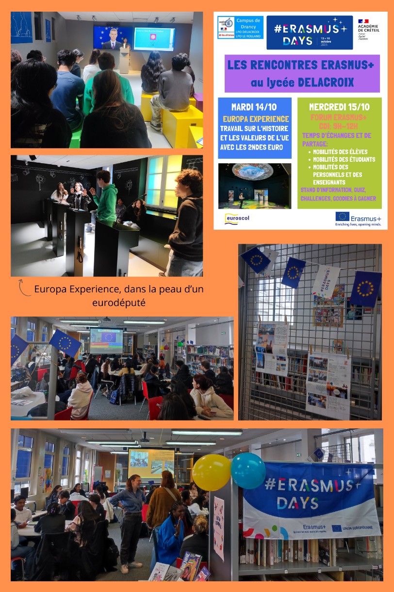 erasmusdays 2025 - Animations au lycée Eugène Delacroix à Drancy