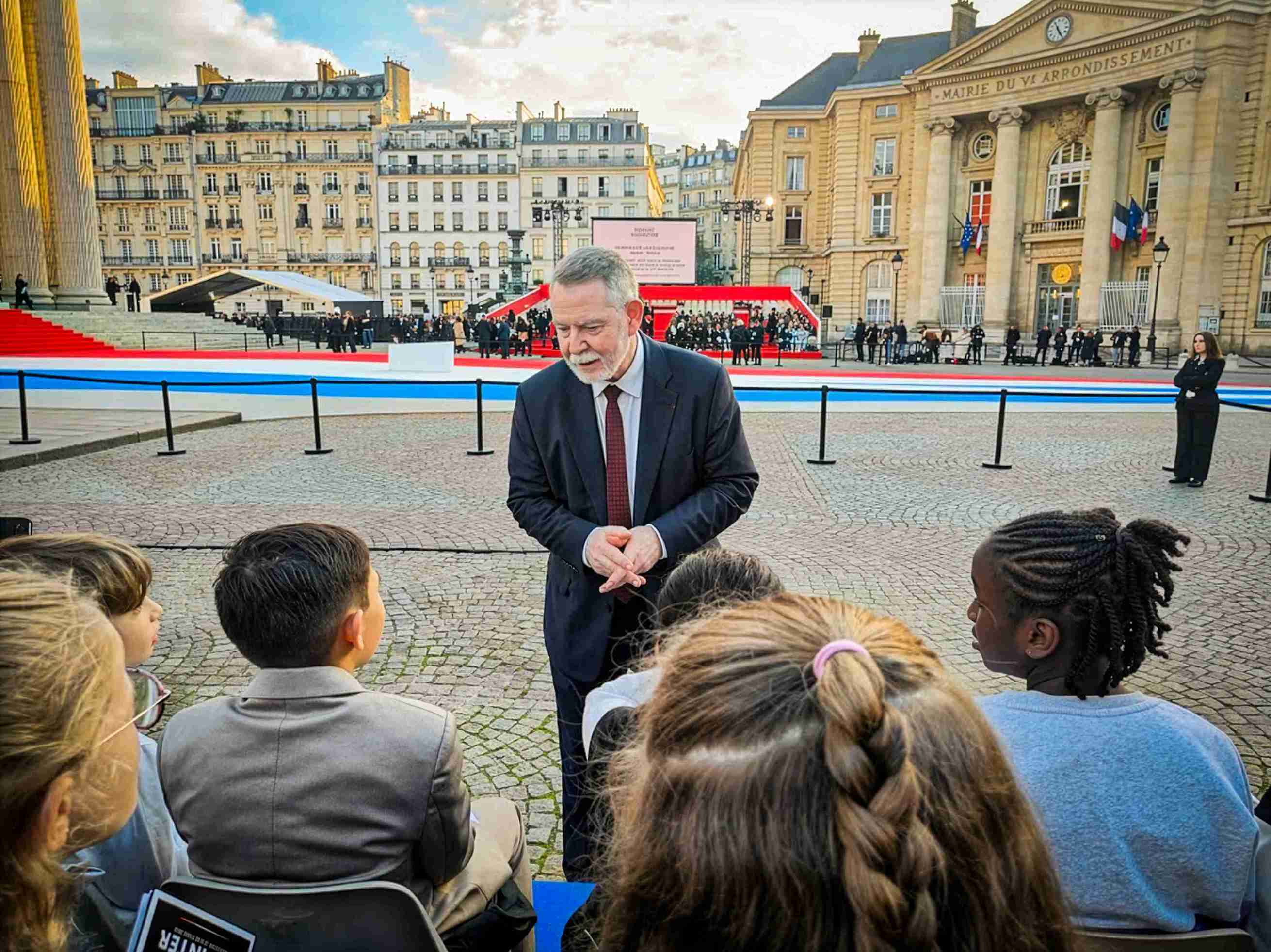 Le recteur Jean-François Chanet à la panthéonisation de Robert Badinter