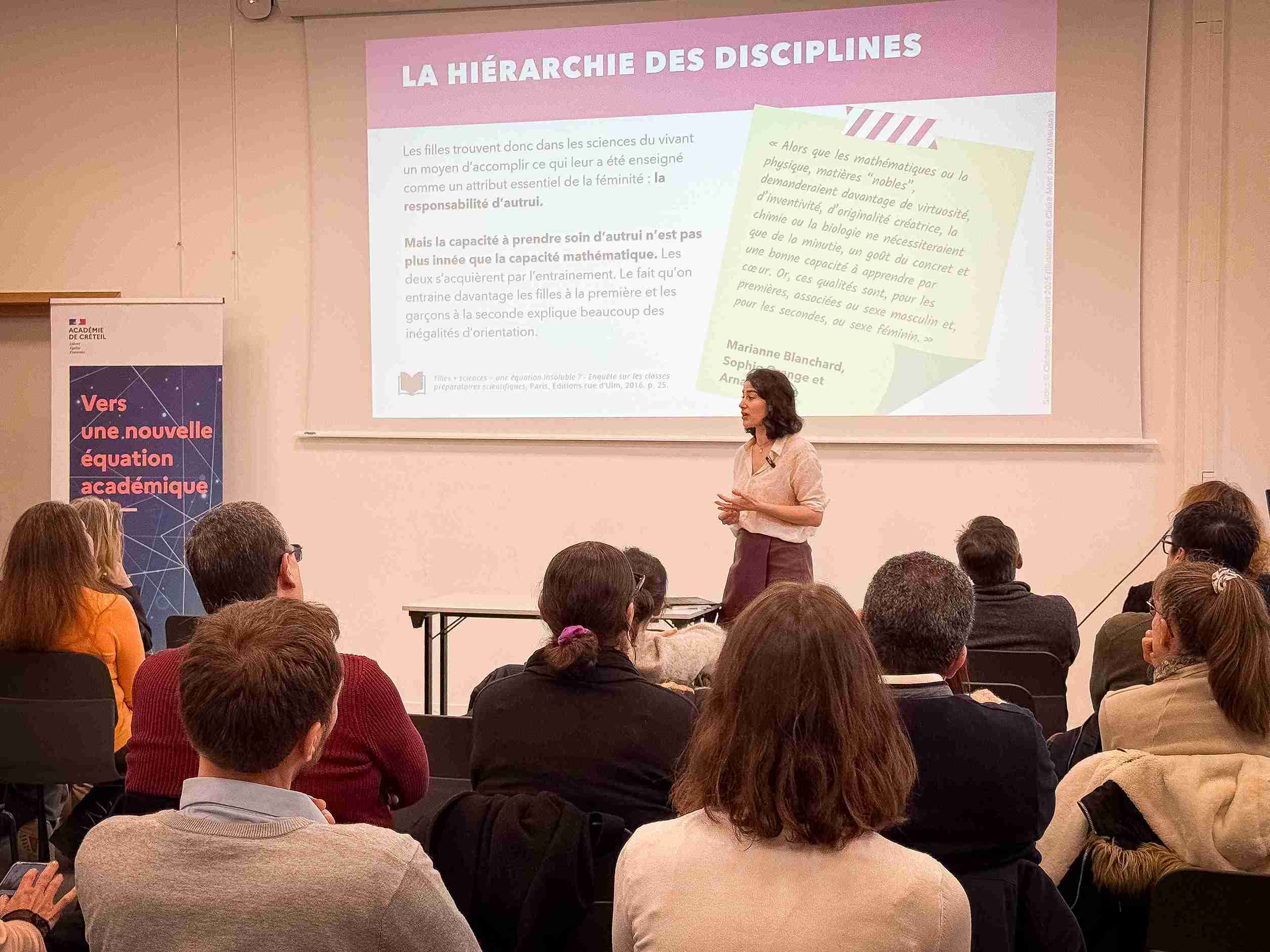 Conférence de la sociologue Clémence Perronnet pour repenser la place des filles en mathématiques