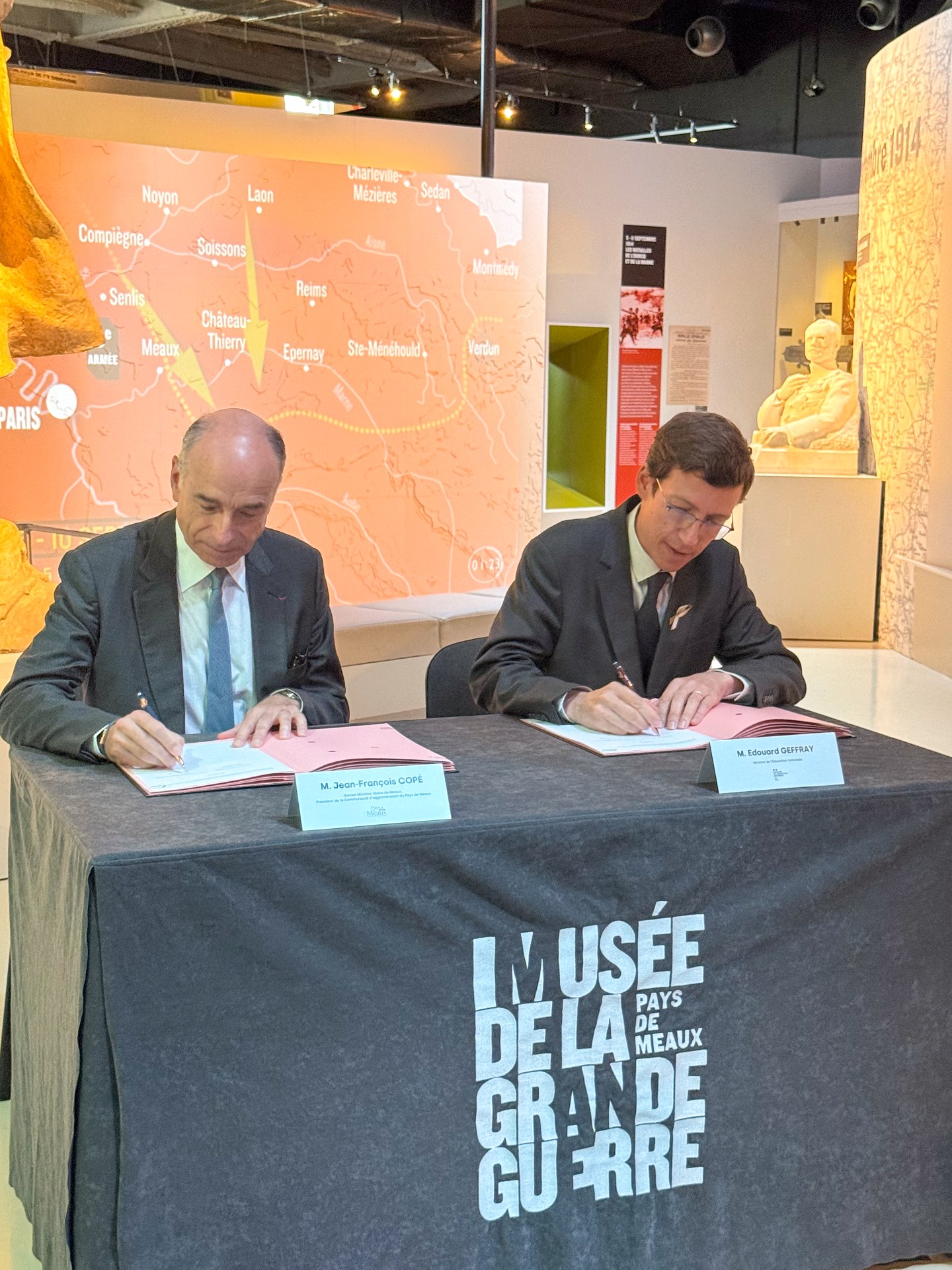 Signature du partenariat avec le musée de la Grande Guerre de Meaux