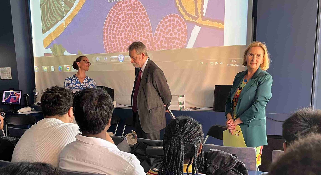 Distribution du livre de l'académie de Créteil 2025 dans les collèges