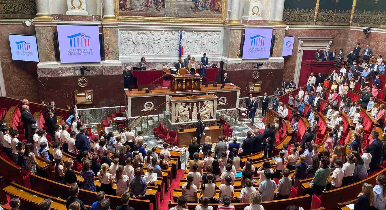 Parlement des enfants à l'Assemblée Nationale