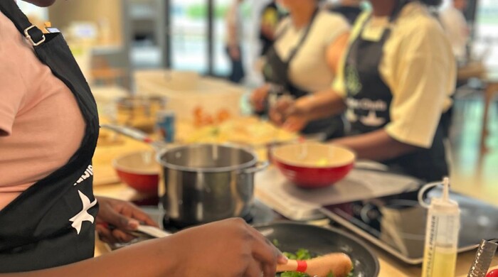 Brigade culinaire lors de l'épreuve du concours de la Tablée des Chefs 2025