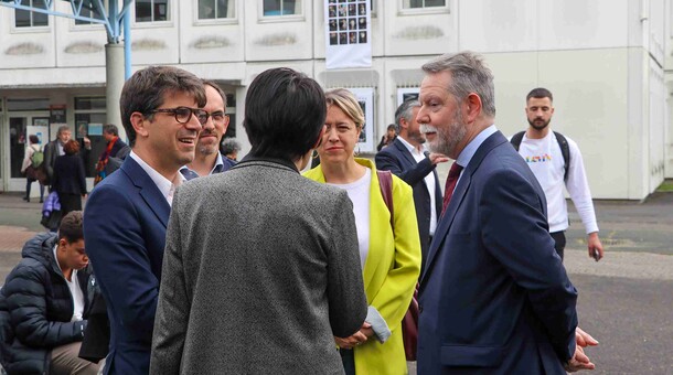 Echanges avec le recteur de l'académie de Créteil à l'occasion des 60 ans du lycée Paul Eluard de Saint-Denis