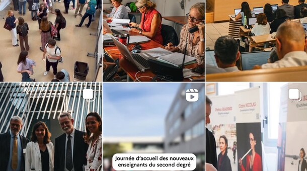 Compte instagram de l'académie de Créteil