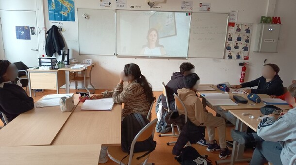 Dictée de classe en italien