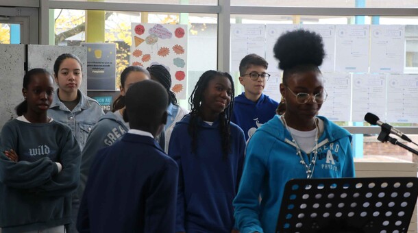 Chorale dans le cadre de la journée Non au Harcèlement 2025 au collège Frédéric Chopin de Melun