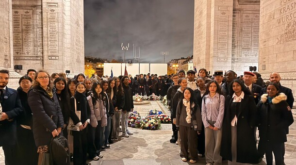 Lycéens invités à la commémoration de l'Armistice du 11 novembre 1918