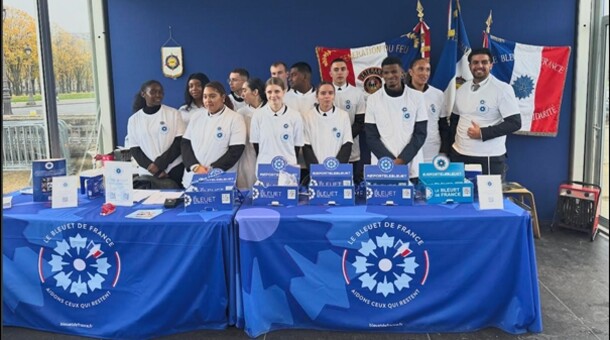 Collecte de fonds pour le Bleuet de France