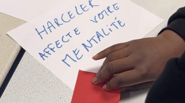 Créations d'élèves dans le cadre de la journée Non au Harcèlement 2025 au collège Frédéric Chopin de Melun