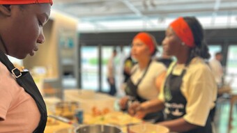 Brigade culinaire lors de l'épreuve du concours de la Tablée des Chefs 2025