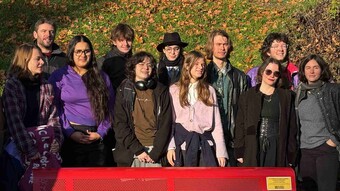 Hommage à des victimes de féminicides au collège Romain-Rolland à Ivry-sur-Seine (94)